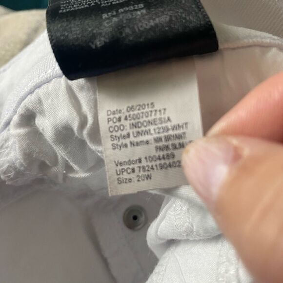 Nine West White Straight leg Size 20W denim jeans - Picture 8 of 9